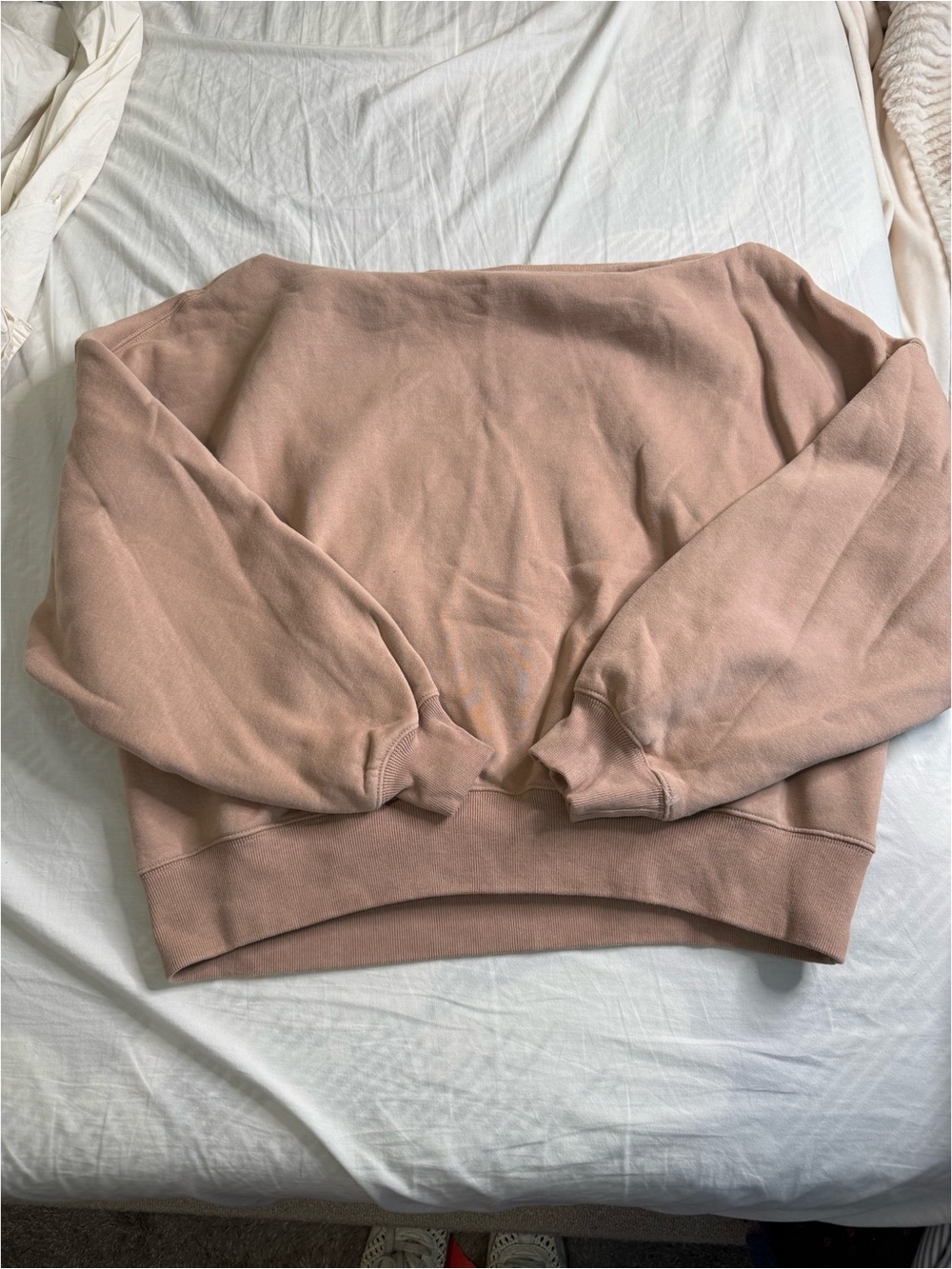 Women's Oversized Crewneck Sweater - Blush